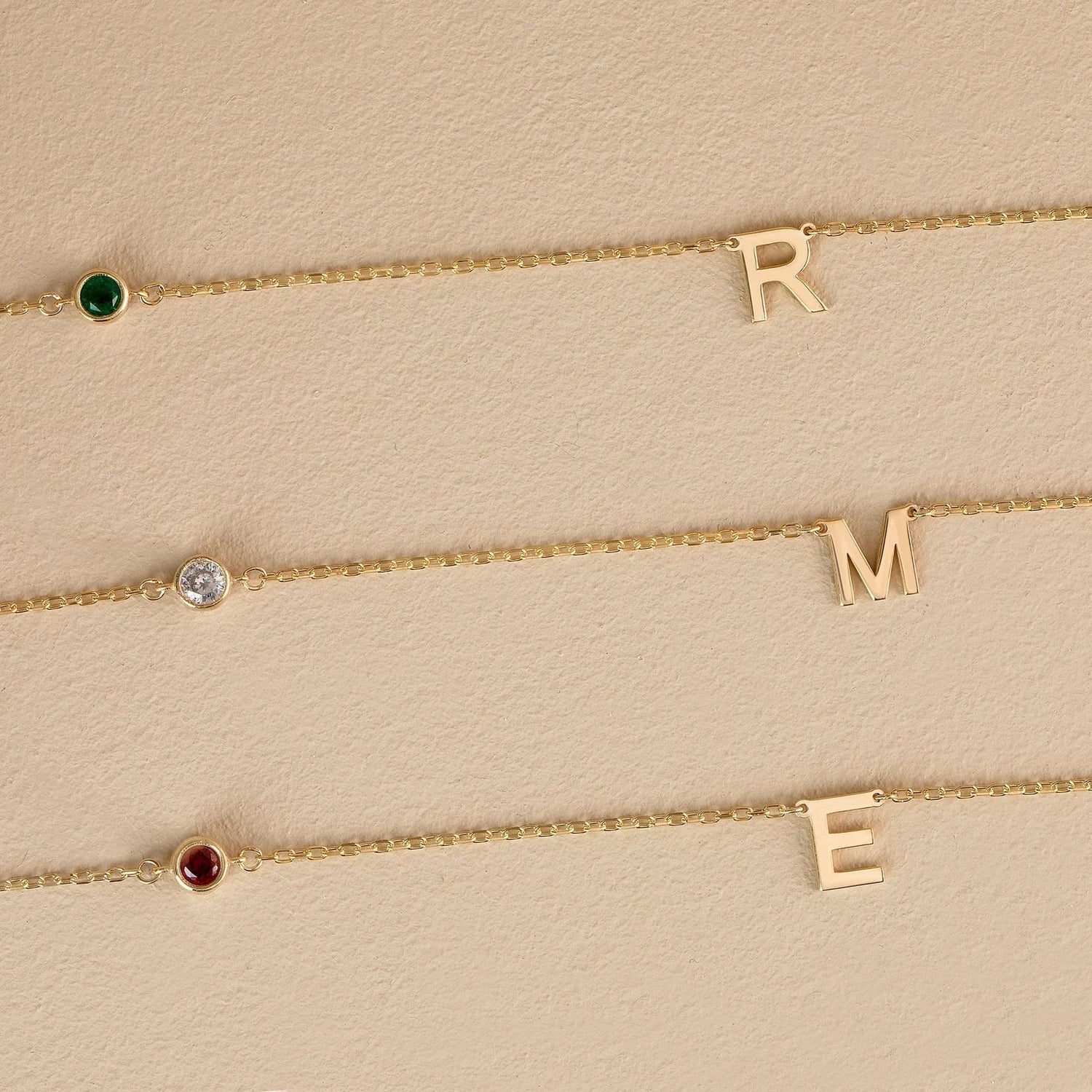 Gold name necklaces