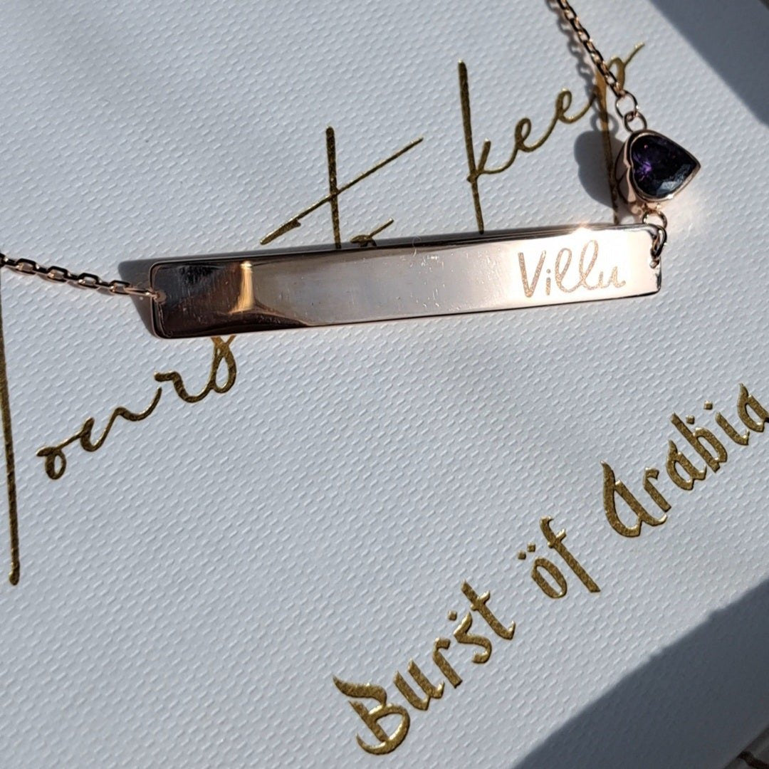 Name bracelet - gold jewellery - UAE