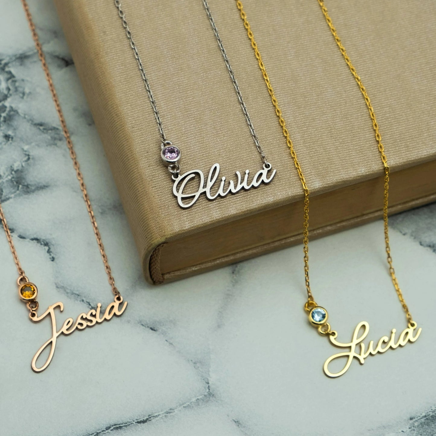 Custom Birthstone Necklace - Dubai's Finest Gift Idea