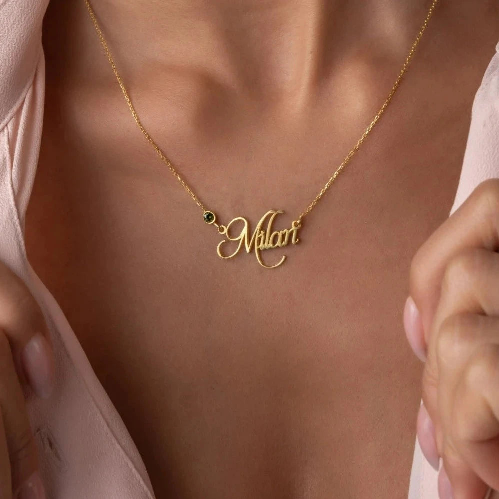Custom Birthstone Necklace - Dubai's Finest Gift Idea