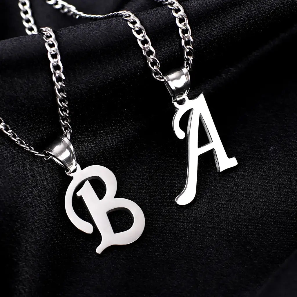 Trendy and elegant, this stunning gold alphabet pendant has a playful charm. Attached to a box chain made of genuine solid gold and personalized with the initial of your choice. A thoughtful luxury anniversary gift for your boyfriend or husband, and the perfect expensive birthday gift for a father or a brother.
