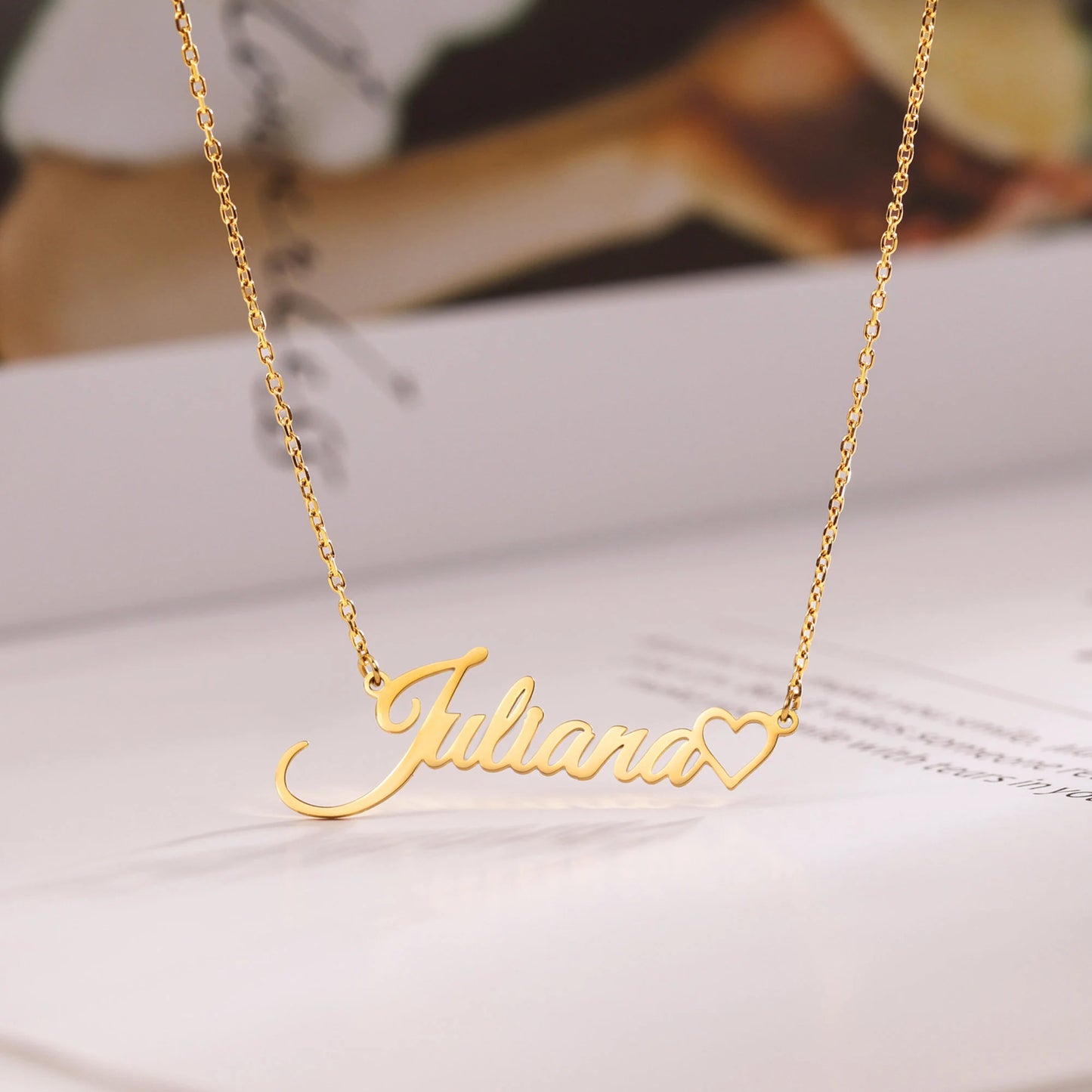 Heart Name Necklace - Ideal Gift for Anniversaries