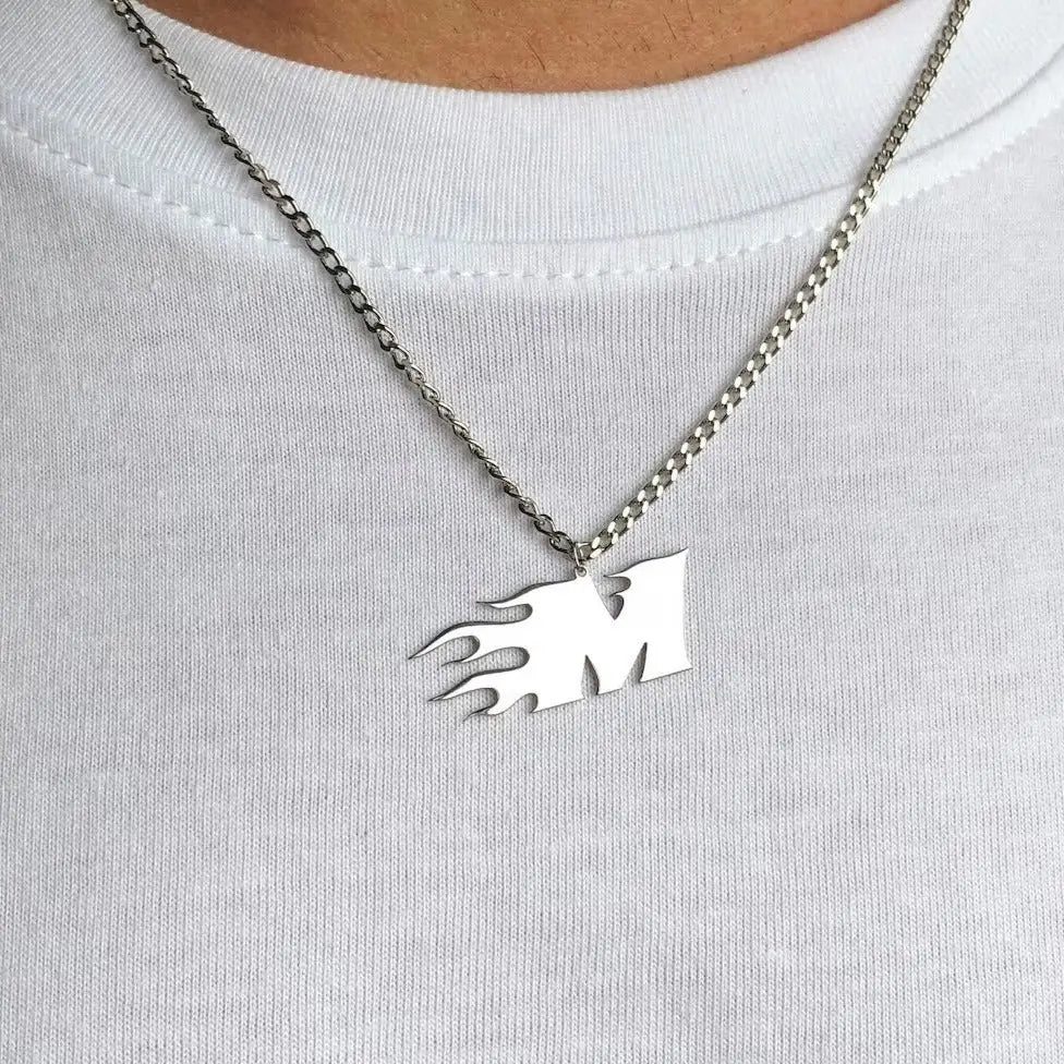 Trendy letter necklace deals