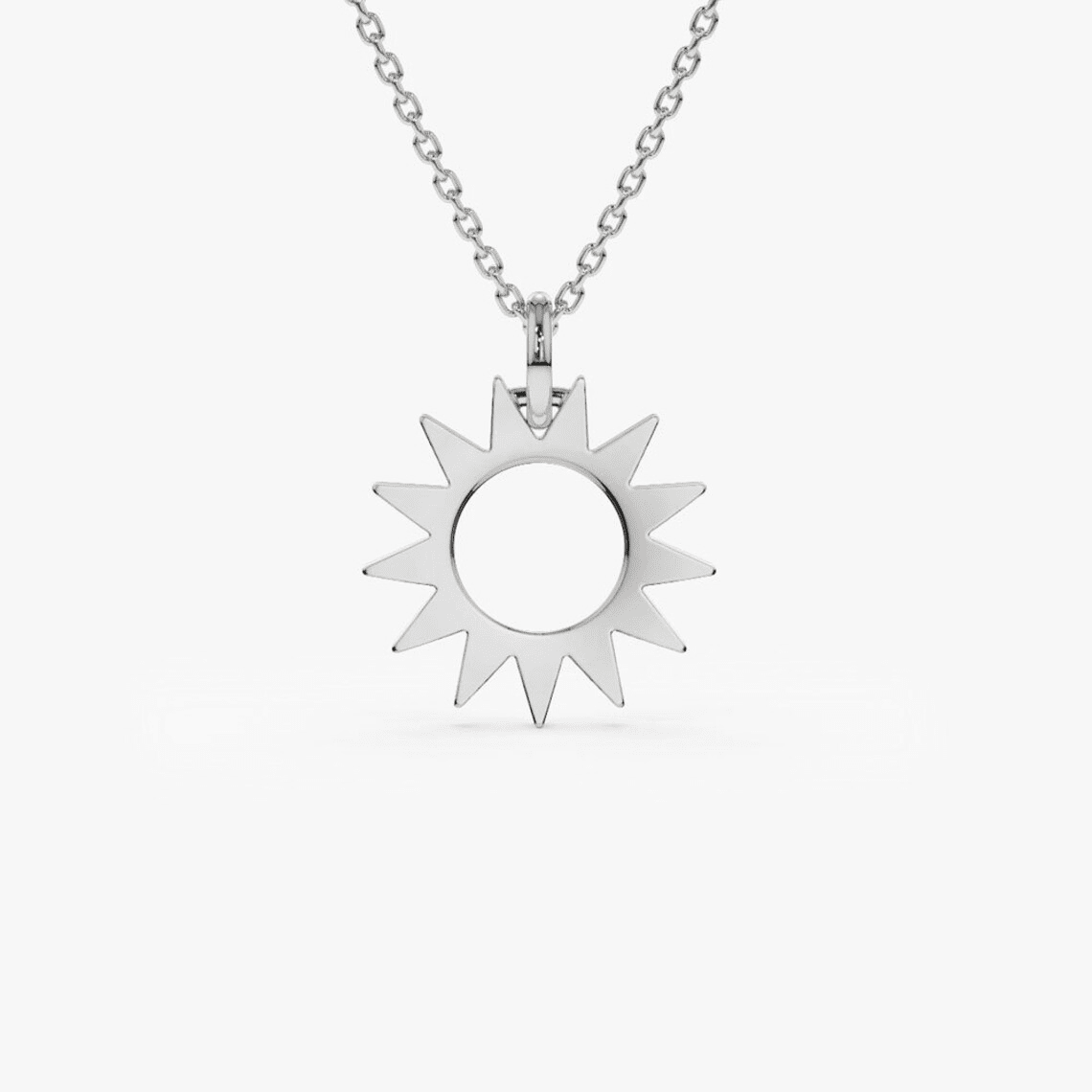 18 Carat Gold Sunshine Necklace - Radiant elegance, symbolizing warmth and positivity, embracing the enduring radiance of Arabian heritage in the heart of the UAE.