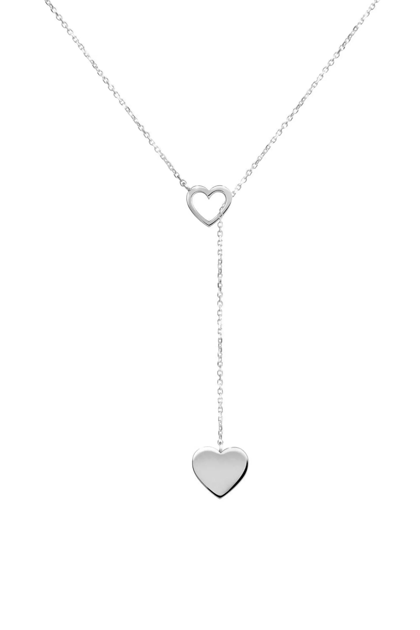 18 Carat Gold Heart Drop Necklace - Burst of Arabia - Exquisite Arabic Jewelry Collection for Her.