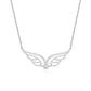 Angel Wings Birthstone Necklace