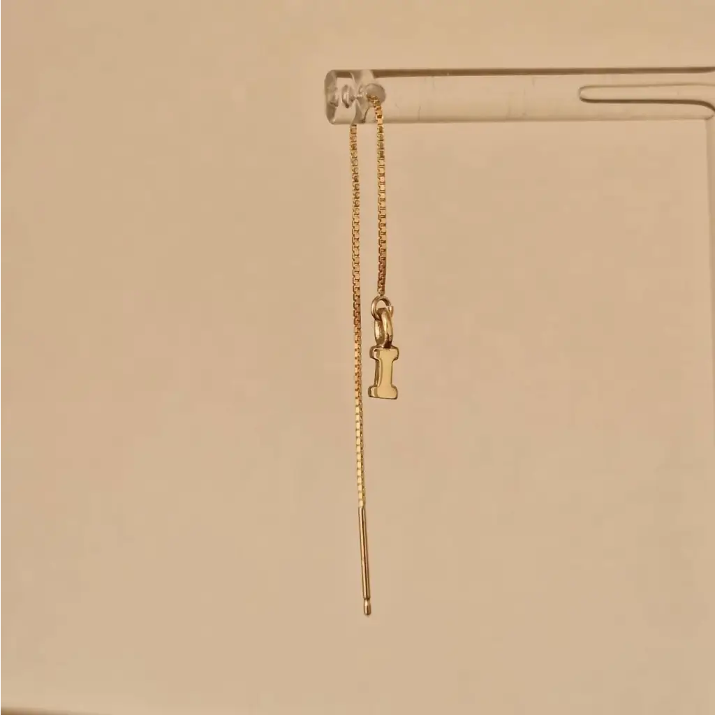 This pair of gold initial earrings is locally handcrafted with the highest quality materials and artisans available in Dubai. Our jewelry is locally handcrafted with the highest quality materials and artisans available in Dubai.