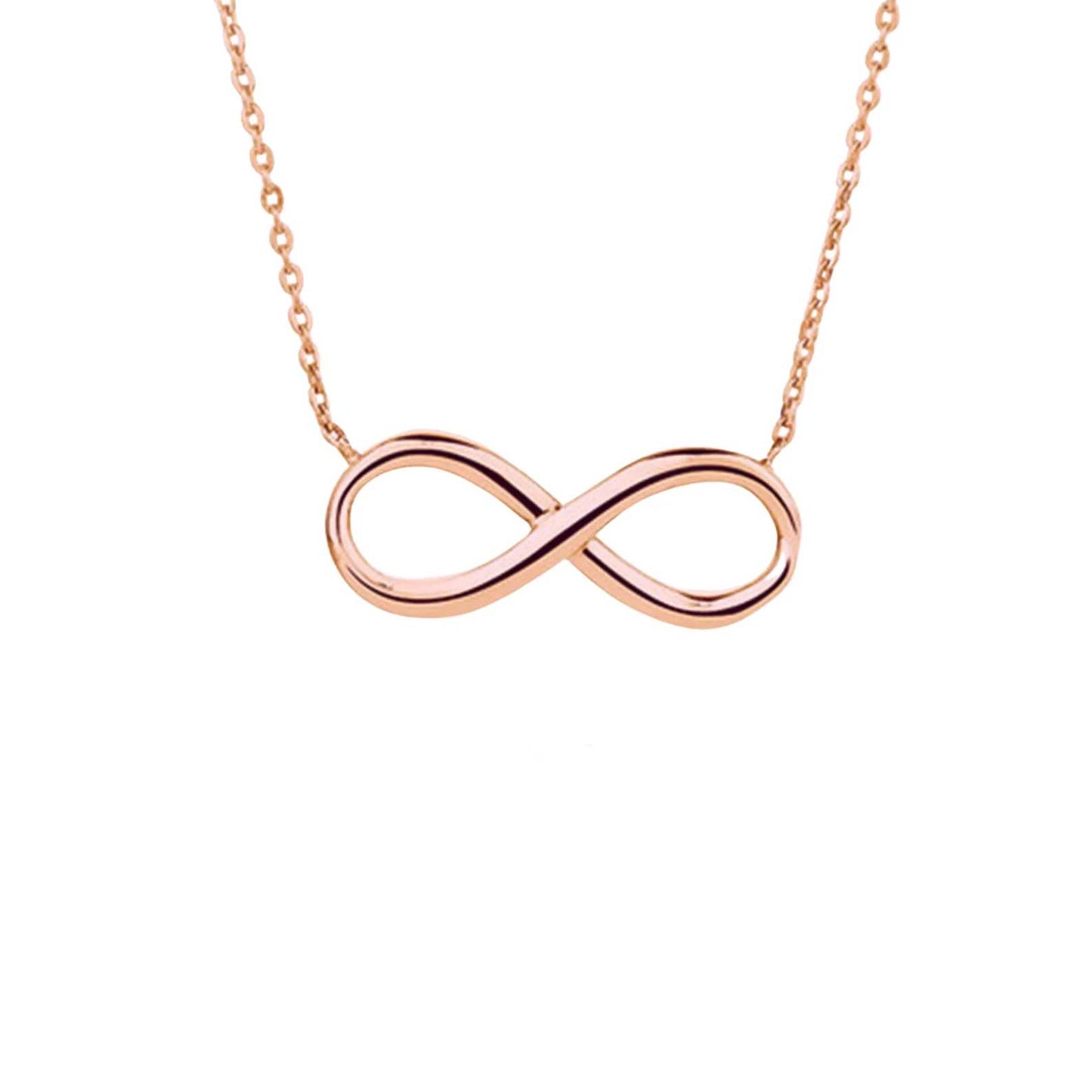 18 Carat Gold Infinity Necklace - A symbol of timeless union, capturing the enduring connections and infinite elegance inspired by Arabian jewelry in the heart of the UAE.