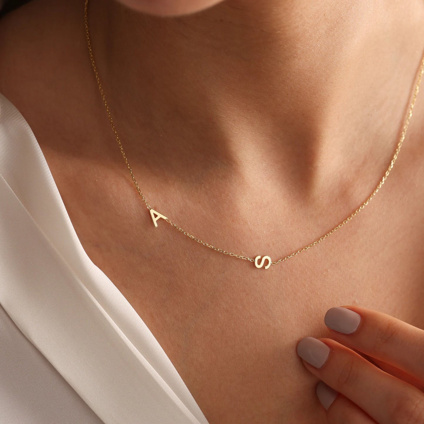 18-Carat Gold Sideways Letter Necklace ā A Christmas Gift Sheāll Cherish Forever