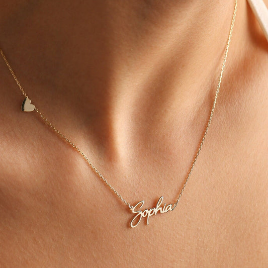 Vertical Name Necklace