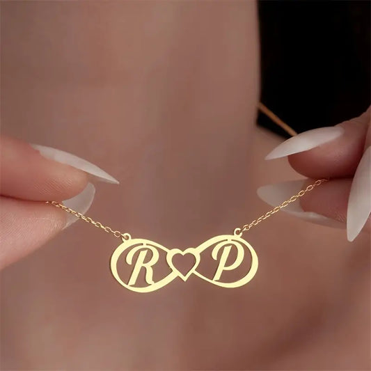 Infinity Multi Initial Necklace