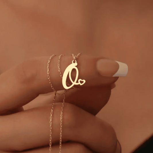 Initial Heart Necklace