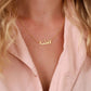 Personalized Arabic Name Gold Necklace Words have meaning and power and so does your Arabic Name Necklace. Customize your order with this timeless classic Arabic name necklace, made especially for you. Designed in the UAE.