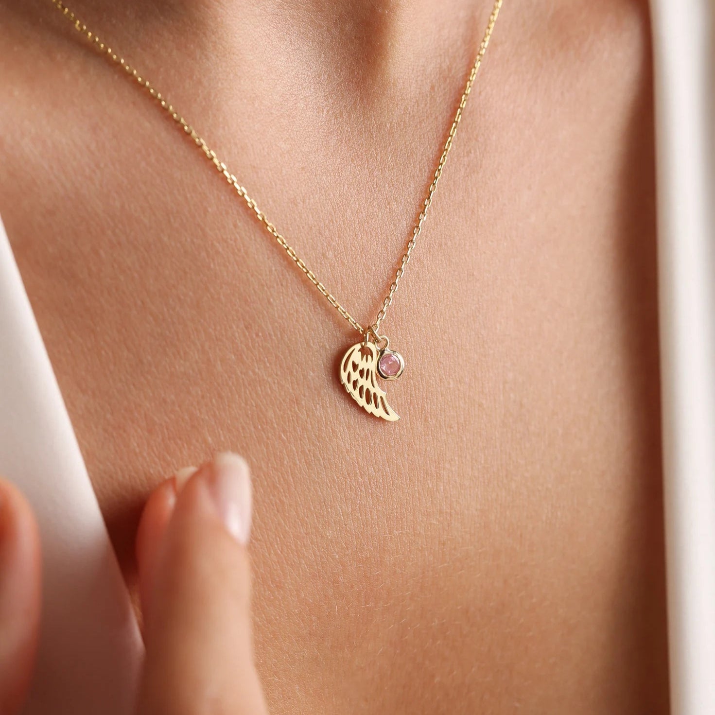Anniversary Gift for Wife – Birthstone Necklace with Meaning