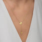 Romantic Gold Necklace for Women – Lock and Key Design


