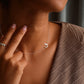 Elegant Arabic calligraphy necklace in real 18k gold

