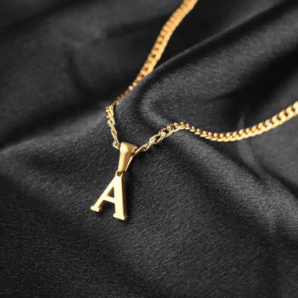 Curb Chain Initial Necklace - Apparel & Accessories >