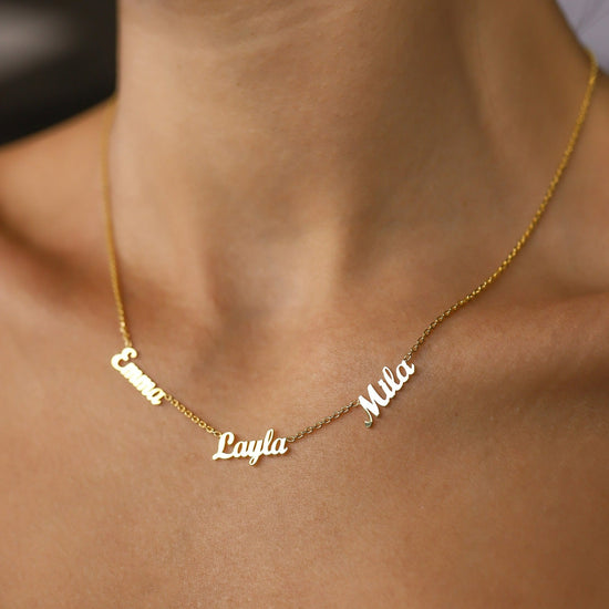 Customized Gold Necklace - Symbol of Family Bonds and A Heartfelt Gift for Her