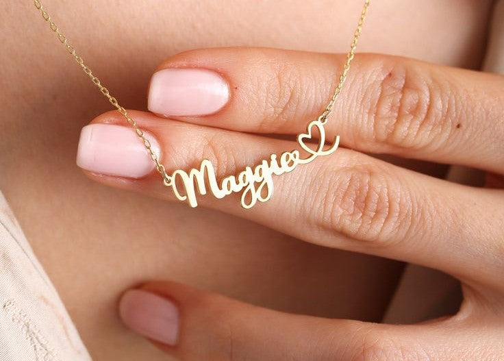 Gifts for Sister: Explore our Dubai-handcrafted personalized gold necklace, a unique and cherished expression of sisterly love. 