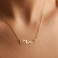 Gold necklace for her, anniversary gift for wife, made in Dubai