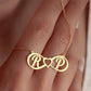 Anniversary Gift for Couples - Gold Infinity Heart Necklace