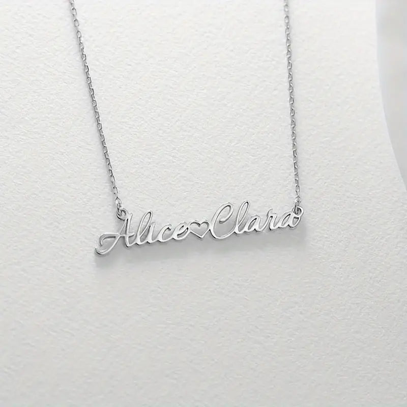 Customized Heart Necklace with Two Names - Symbol of Love and Connection