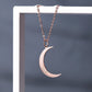 18 Carat Gold Crescent Moon Custom Name Necklace - Burst of Arabia