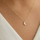 Moonlit Splendor: 18 Carat Gold Crescent Shaped Necklace - Burst of Arabia18 Carat Gold Crescent Shaped Necklace - Burst of Arabia - Illuminate Your Style with Exquisite Arabic Jewelry.