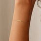 Name letter bracelet, anniversary gift for women, birthday gift for her. Handcrafted in Dubai, UAE.