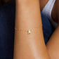 Gold initial bracelet, gift for her, anniversary gifts for her, Dubai, UAE. 