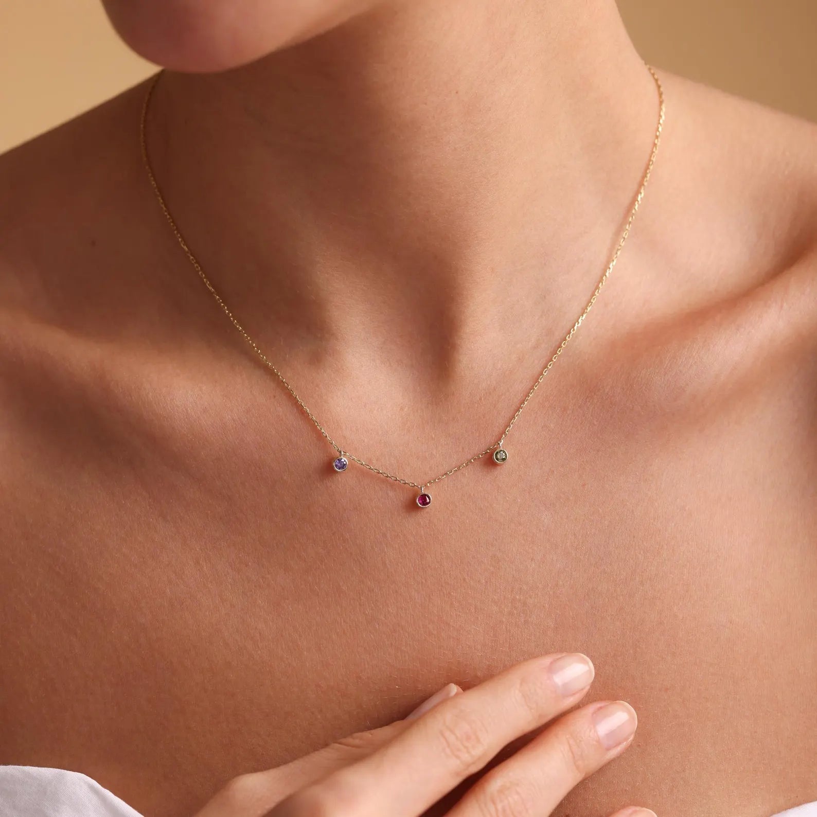 Mother’s Day Gift – Family Necklace with Birthstones



