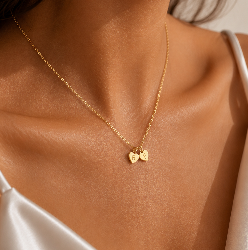 Multi Engraved Heart Necklace
