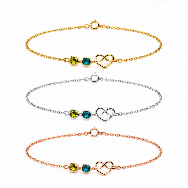 Together Birthstone & Infinity Bracelet