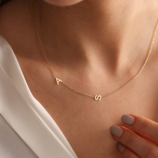 18-Carat Gold Sideways Letter Necklace – A Christmas Gift She’ll Cherish Forever