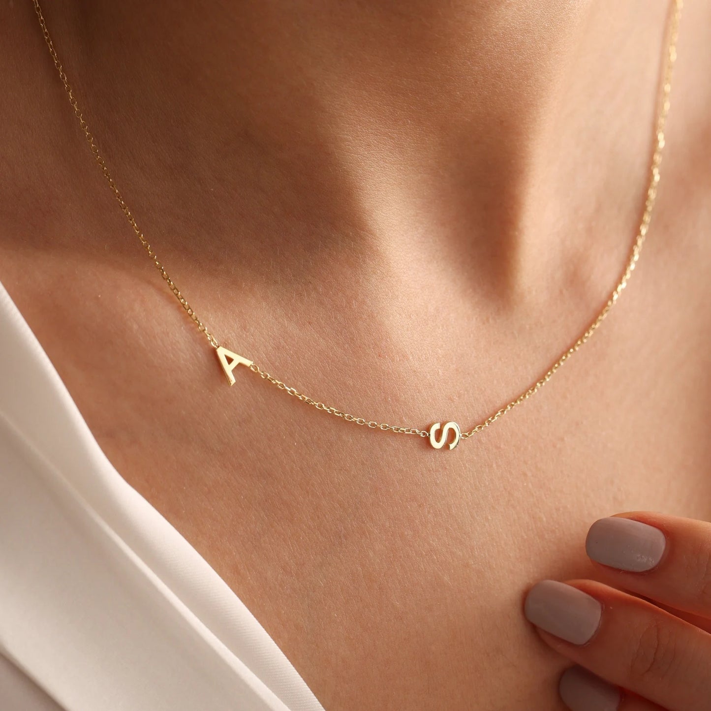 Celebrate Love with a Sideways Letter Necklace – Custom Gold Jewelry for Special Occasions