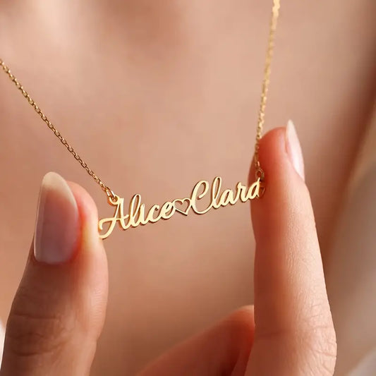 Personalized Heart Necklace - Symbolizing Love and Connection