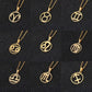 18K gold zodiac horoscope necklace for men. A thoughtful luxury anniversary gift for your boyfriend or husband, and the perfect expensive birthday gift for a father or a brother.