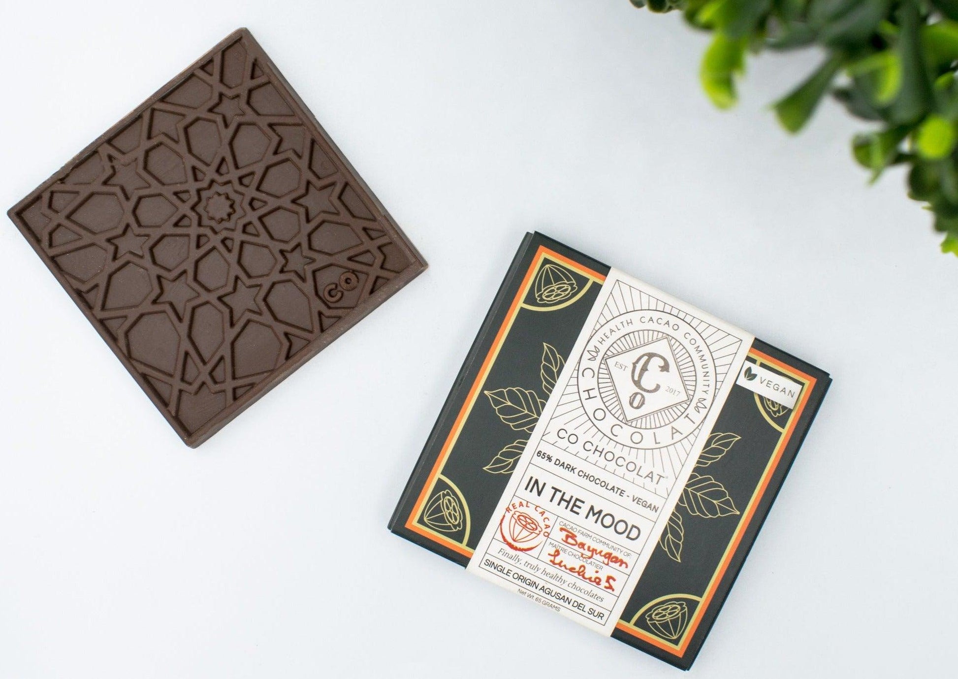 Gourmet Gift Set - Into the mood, vegan dark chocolate bar - Co Chocolat - Burst of Arabia 
