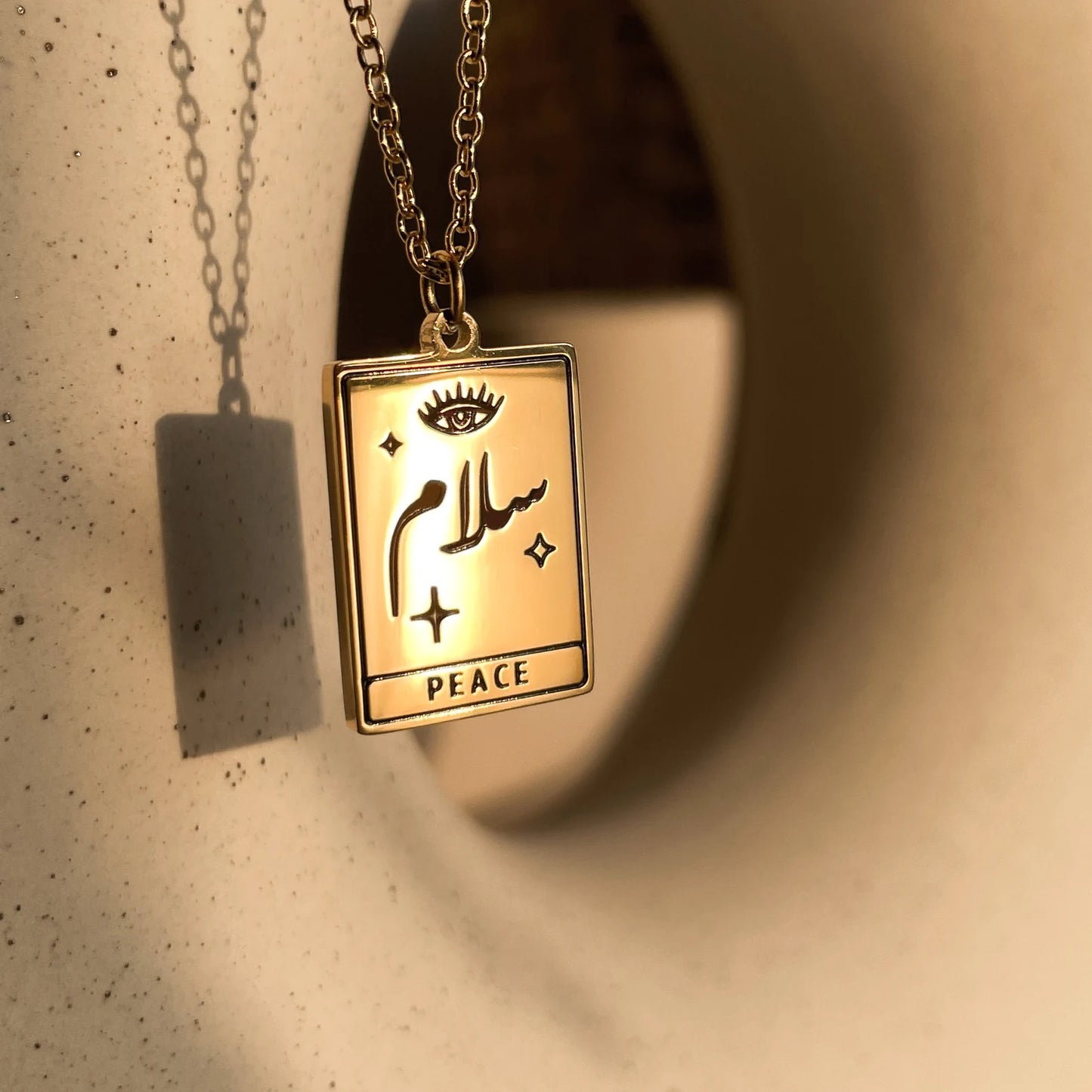 Gold Name Pendant with Initial made in real gold. Designed and handcrafted in the UAE. This unique Gold Name Pendant with Initial is locally handcrafted with the highest quality materials and artisans available in Dubai.
